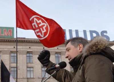 Рогозин на митинге РНЕ