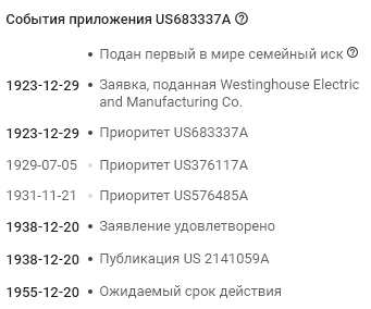 Патент US2141059A на телевизионную систему Зворыкин